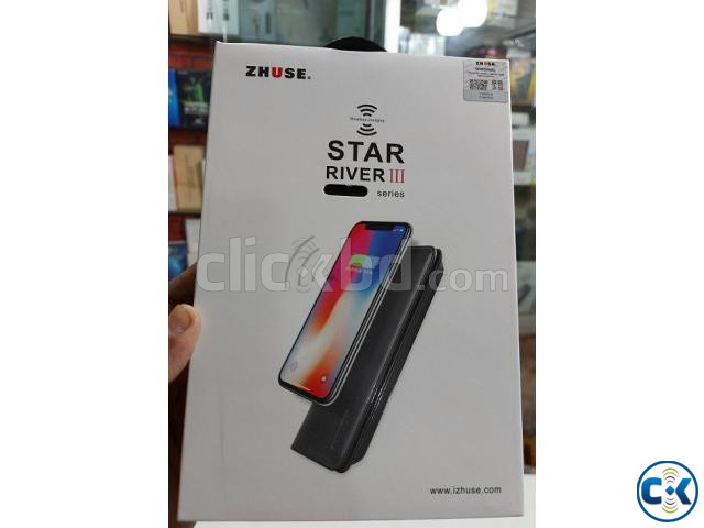 Zhuse Star River Series 3 Wireless Power Bank Leather Wallet large image 1