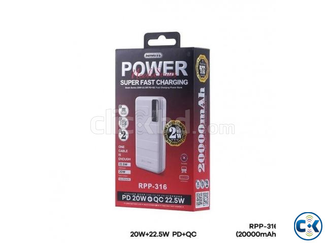 Remax RPP-316 Noah Series 20000mAH 20W 22.5W PD QC Super large image 1