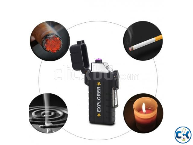 Double Arc USB Lighter Windproof large image 1