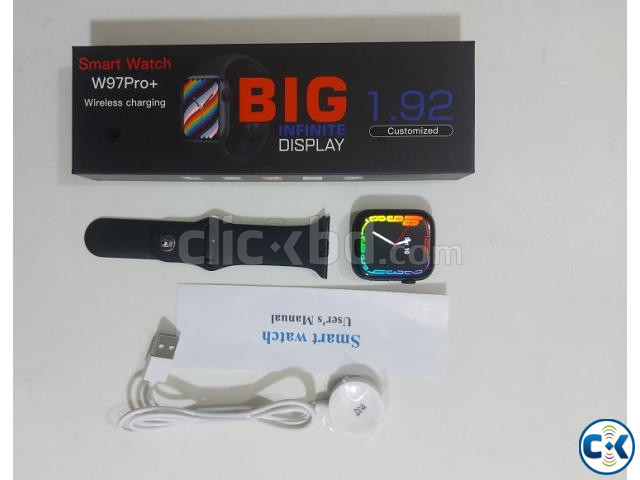 W97 Pro Plus Smartwatch With Apple Logo Calling Watch large image 1