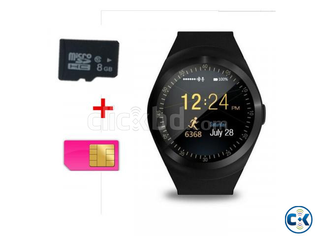 Y1 Smart watch Touch Round Display Call Sms Camera Bluetooth large image 0