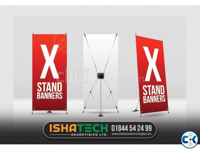 Rollup x stand banner. The Best High-Quality Fair Stall large image 0