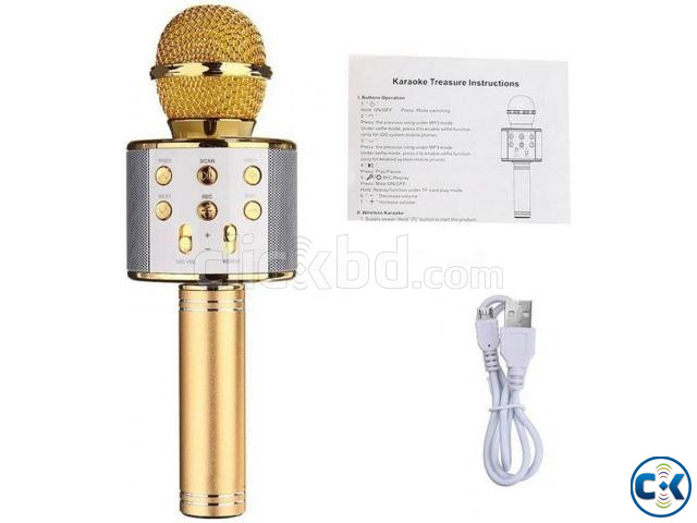WS858 Bluetooth Karaoke Microphone With Voice Change Option large image 2