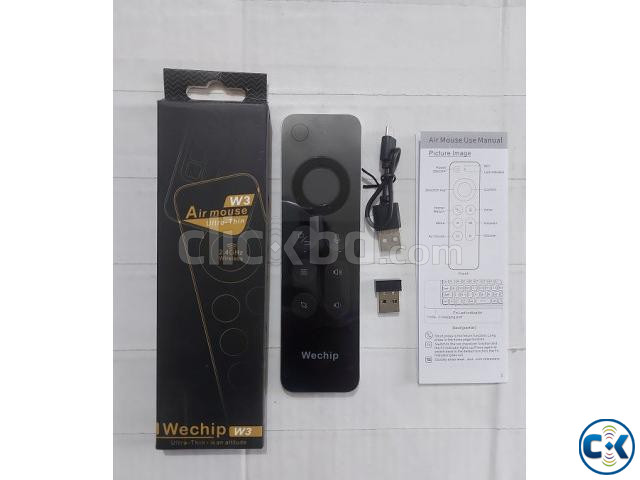 Wechip W3 Air Mouse Voice Control With Keyboard Rechargeable large image 1