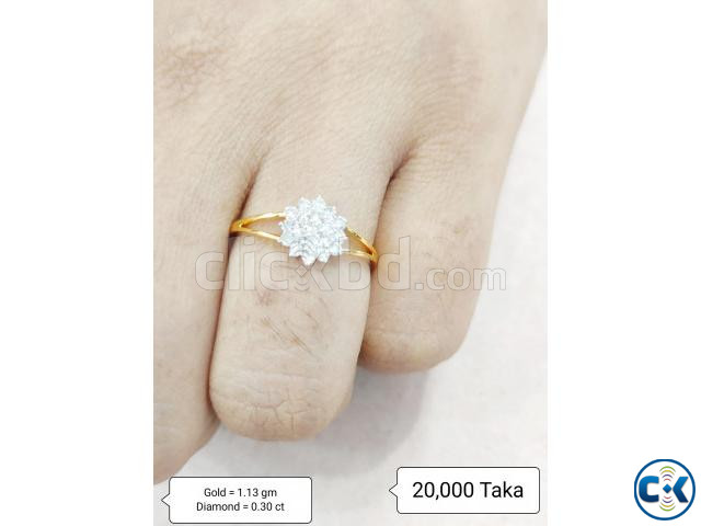 Diamond with Gold Ring 50 off large image 0