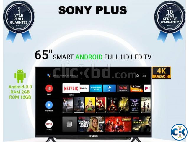 Sony Plus 65 Smart Android TV Voice Control large image 0