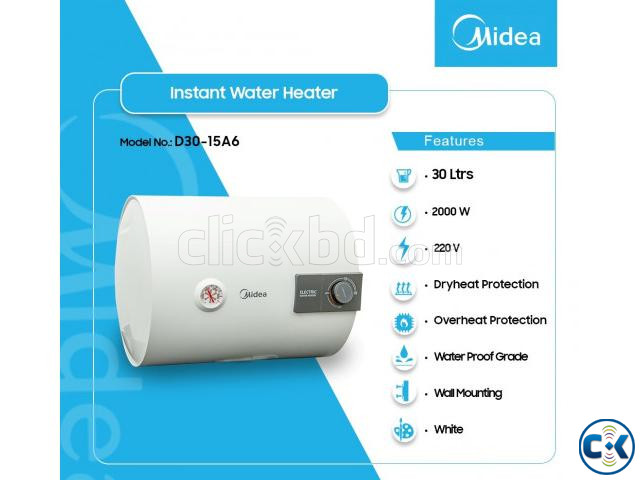 MIDEA 30 LITERS D30-15A6 WATER HEATER Energy Saving GEYSER large image 0