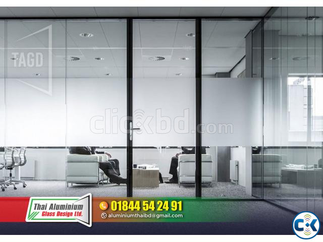 Office Thai Glass Patision Cutting Wall Glass Spider Glass large image 2
