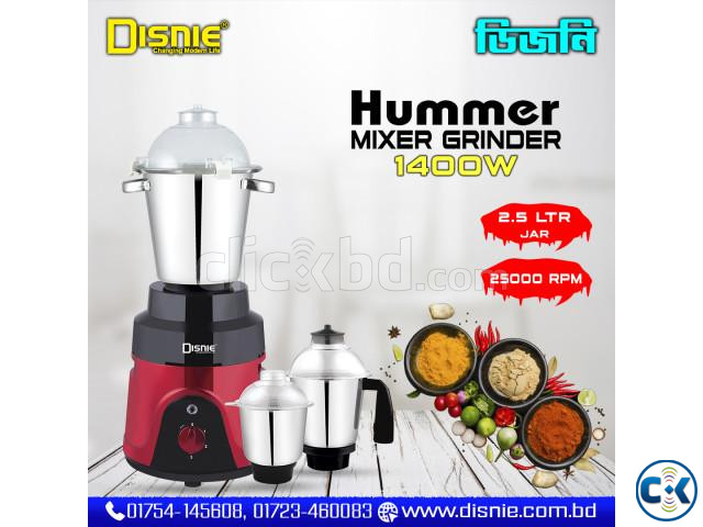 Disnie Mixer Grinder Blender Hummer - 1400w large image 0