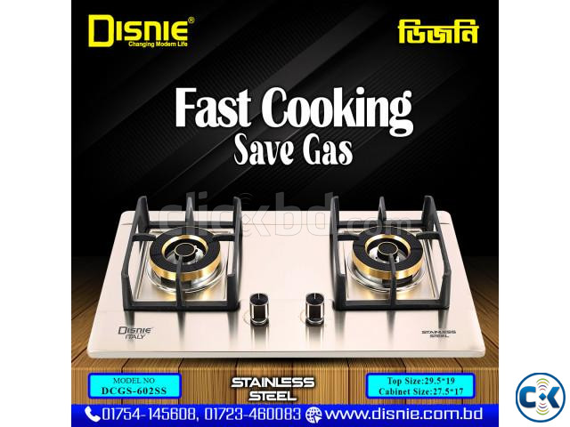 Disnie Automatic Gas Stove Five Burners- DCGS-602SS large image 0
