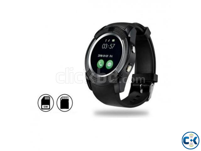 V8 Smart Mobile Watch Bluetooth Touch Screen Single Sim with large image 2