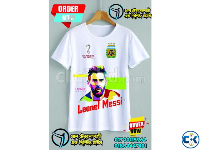 Argentina Jersey T shirt Messi large image 1