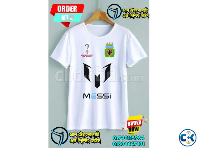 Argentina Jersey T shirt Messi large image 2