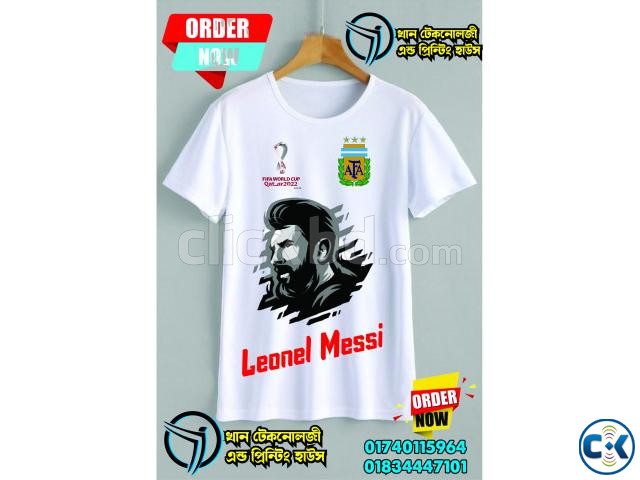 Argentina Jersey T shirt Messi large image 3