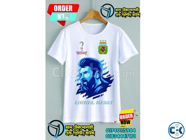 Argentina Jersey T shirt Messi large image 4