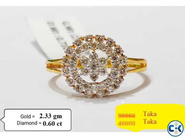 Diamond With Gold Ring 50 0FF large image 0