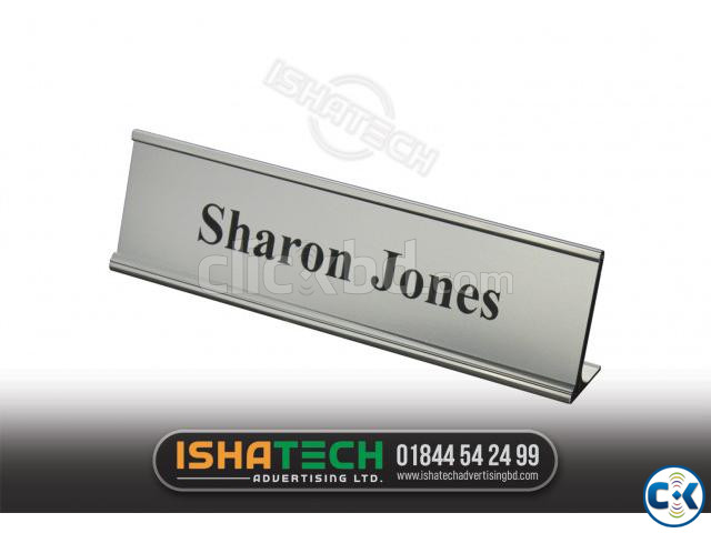 Name Plate Manufacturer Office Name Plate -Sticker Metal large image 2
