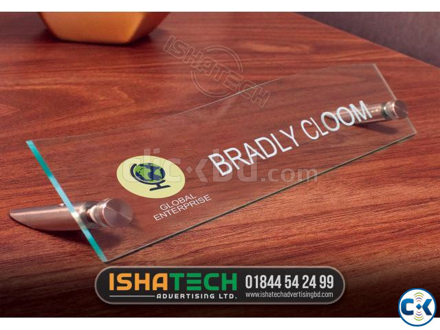 Name Plate Manufacturer Office Name Plate -Sticker Metal large image 3