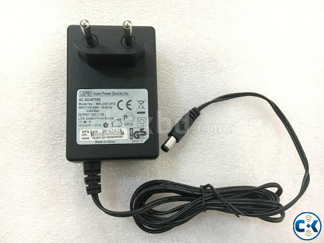 Genuine APD Model WA-24E12FG AC Adapter 12V DC 2A . large image 0