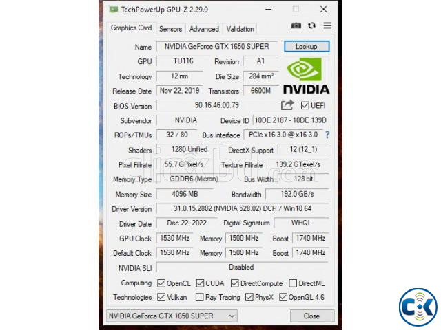 GALAX GeForce GTX 1650 Super EX 4GB GDDR6 large image 2