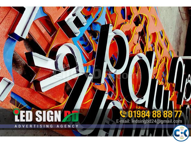Acrylic Letter LED Sign 3D Sign Letter Arrow Sign Board large image 0