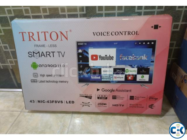 TRITON 43 inch 4K ANDROID FRAMELESS MAGIC REMOTE TV large image 0