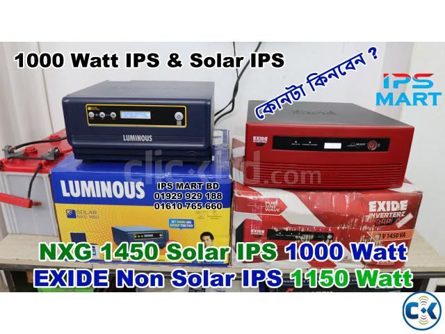 Luminous NXG 1450 Solar IPS Exide 1450 Non Solar IPS large image 0