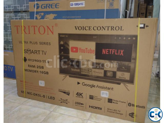 TRITON 65 inch DK5L-S UHD 4K ANDROID VOICE CONTROL TV large image 1
