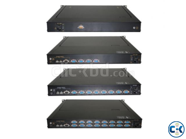 8ports 16ports 1U Rack Mount 17 LED KVM console large image 1
