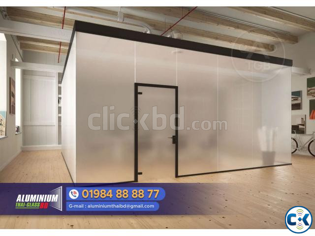 Glazing U Channel glass partition channel kit large image 2