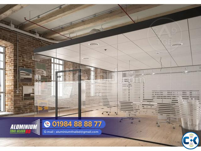 Glazing U Channel glass partition channel kit large image 3