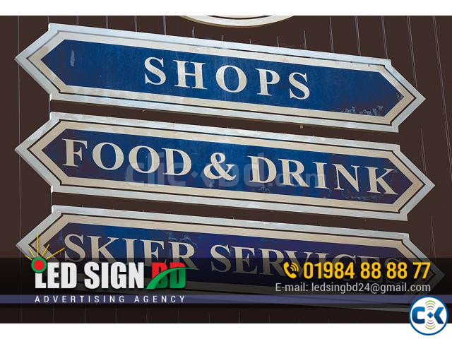 Directional Board Profile Box Lighting Sign Board Digital large image 0