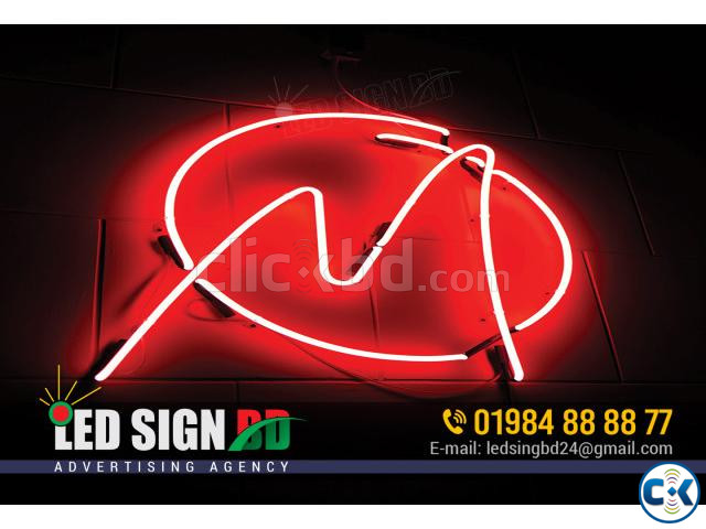 Neon signs are a luminous large image 2