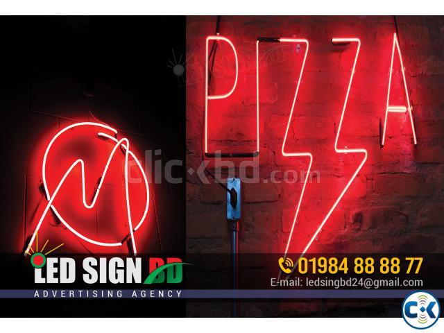 Neon signs are a luminous large image 3