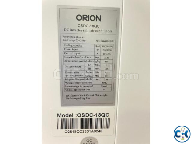 Orion 1.5 Ton Inverter Official Warranty OSC-18QC Split AC large image 3