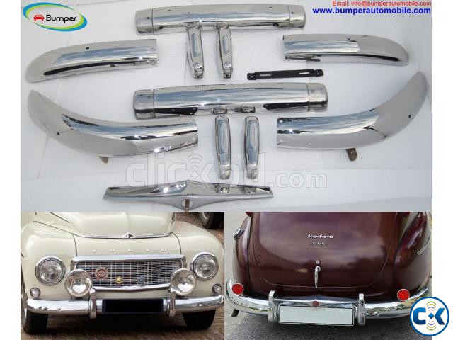Volvo PV 444 bumper 1947-1958 by stainless steel large image 0