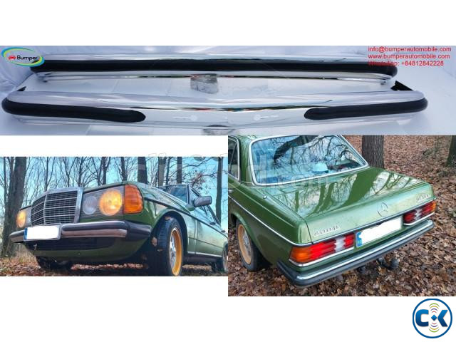 Mercedes W123 Sedan bumper 1976 1985 by stainless steel large image 0