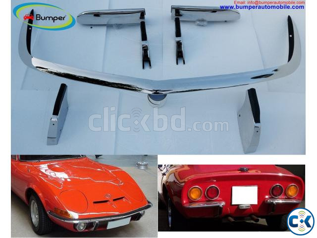 Opel GT bumper 1968 1973 by stainless steel large image 0
