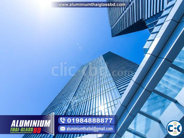 Aluminium Curtain Wall Section Glass large image 2