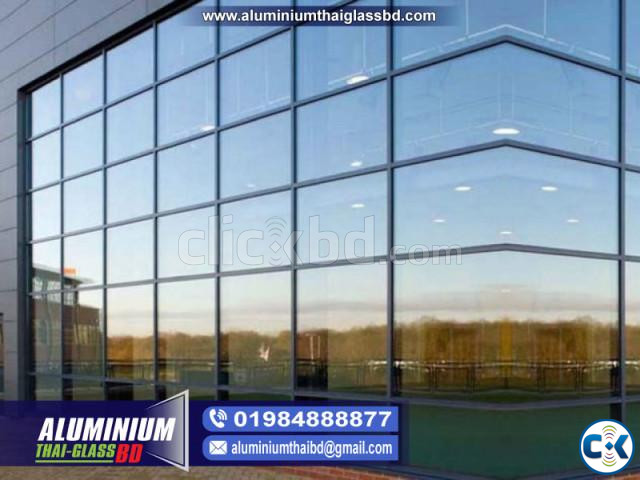 Aluminium Curtain Wall Section Glass large image 3