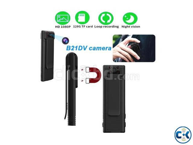 HD Pen Body Camera B21 Night Vision Portable Vlogging Camera large image 1