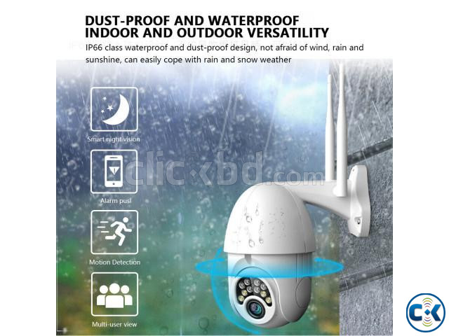 3MP Full Colour Outdoor Waterproof Ptz IP Camera V380 Wifi large image 4