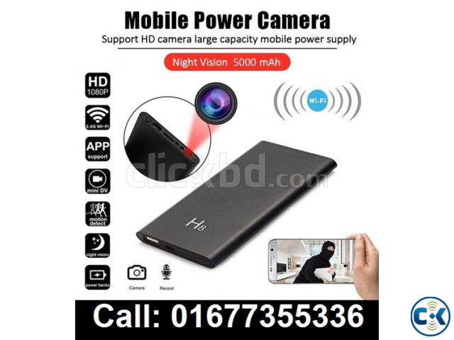 Wifi IP Camera 4K 5000mAh Hidden Security Power Bank Camera large image 2