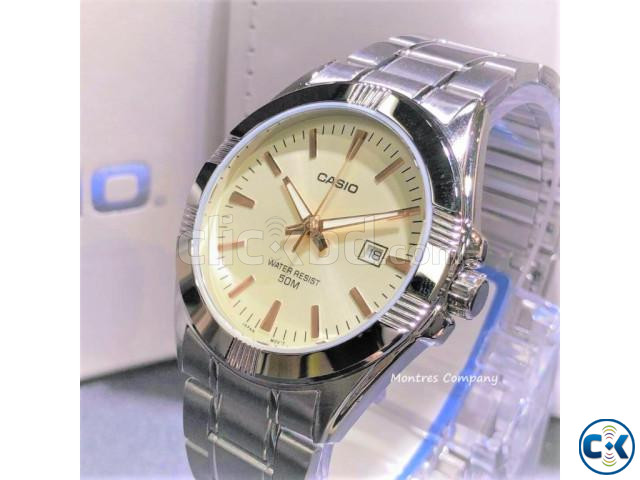 Casio MTP-1308D Silver Metal Watch For Men large image 0