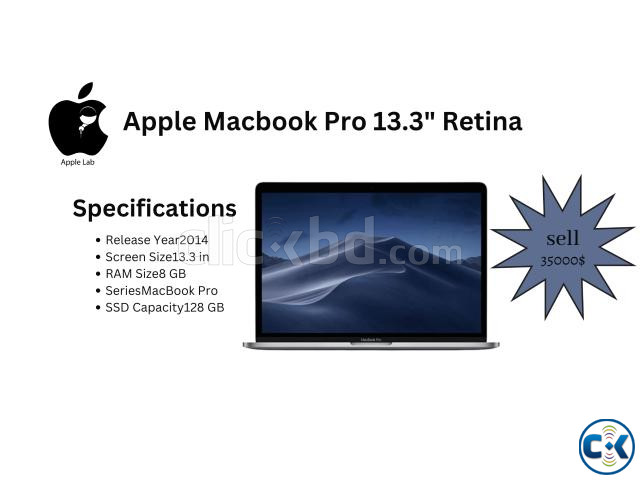 Apple Macbook Pro 13.3 Retina 128GB SSD Intel Core i5  large image 0