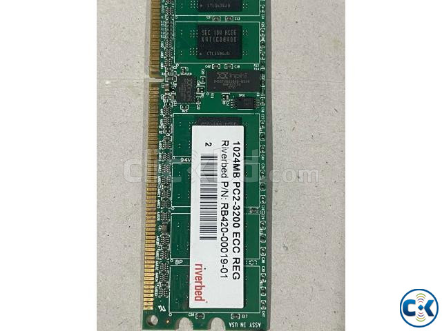 Riverbed 1GB PC2-3200 DDR2-400 400MHz ECC REG RAM RB420-0001 large image 1