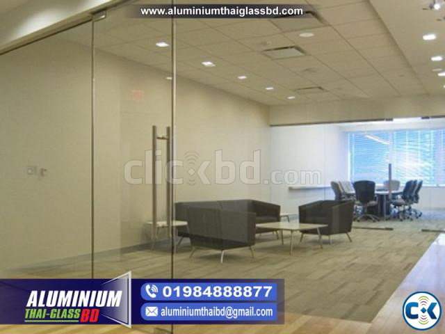 Glazing U Channel glass partition channel kit large image 2