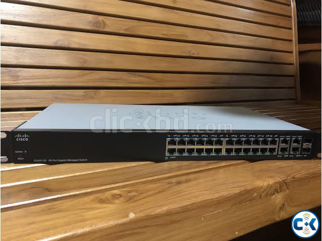 Cisco SG300-28 28-Port 10 100 1000 Gigabit Managed Switch.  large image 0