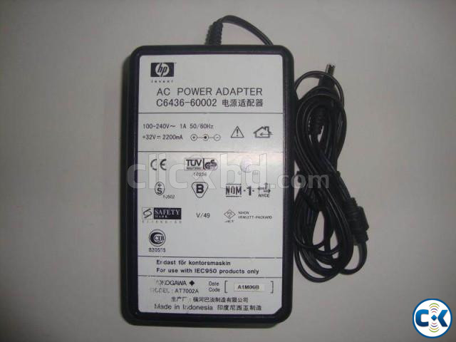 hp adapter C6436-60002 32v 2200mA adapter. made in indonesia large image 0