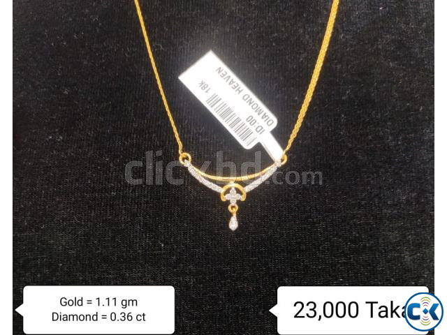 Diamond With Gold Necklace large image 0